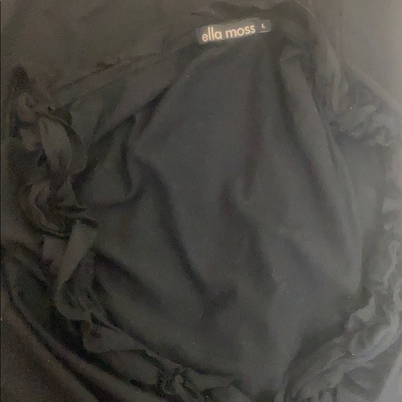 Ella Moss Black Ruffled Dress - Picture 8 of 8